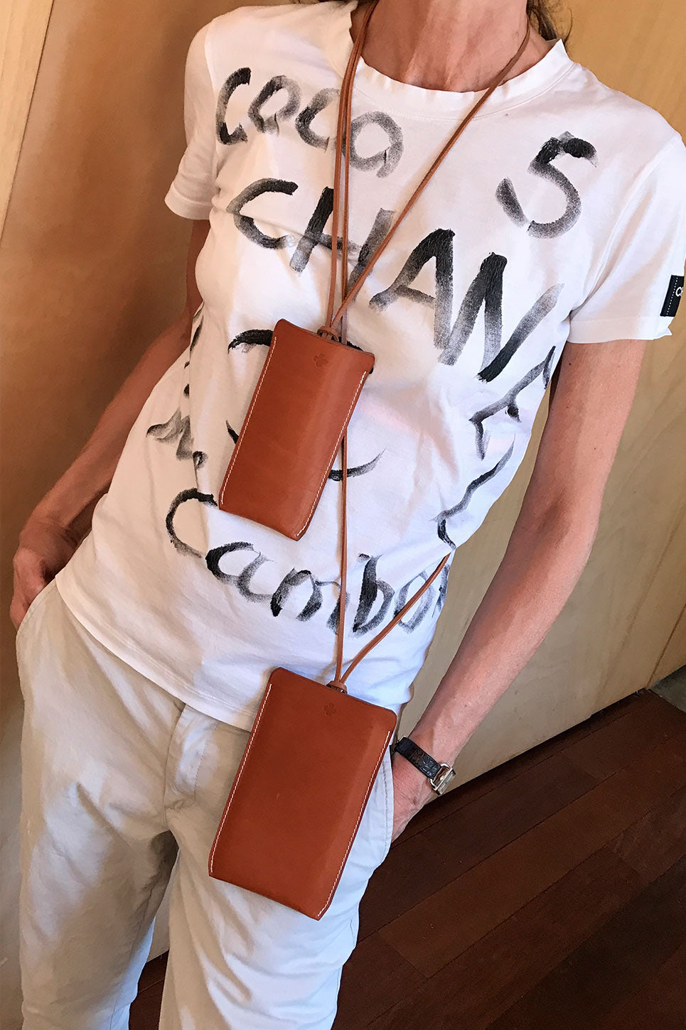 lunette case chanel marron luxe