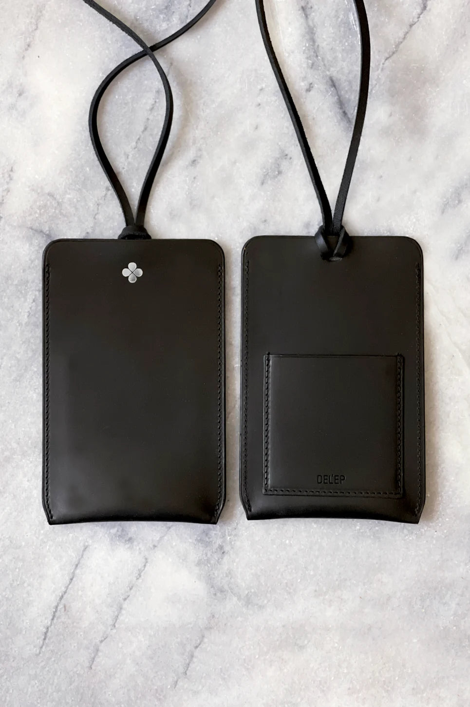 pochette téléphone bandoulière noir luxe