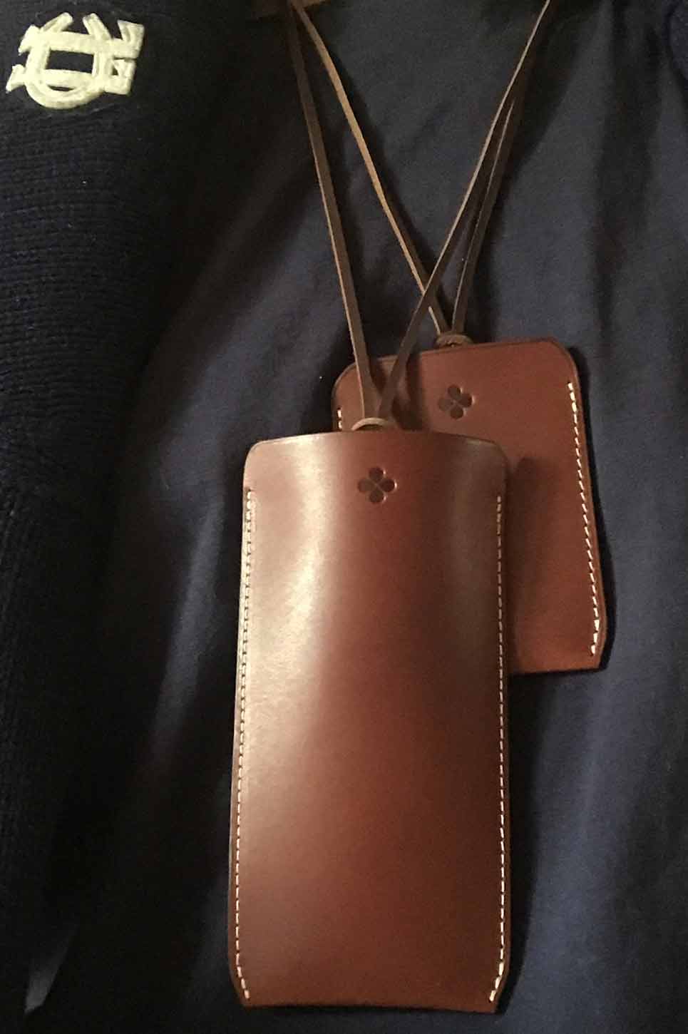 porte carte cuir marron