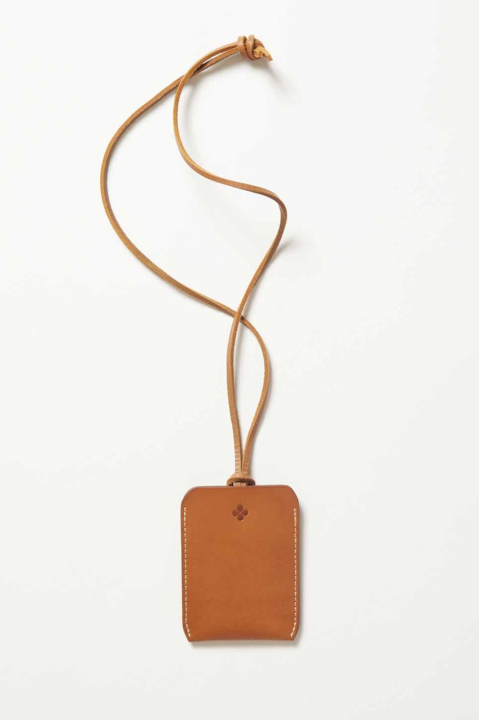 porte carte cuir fauve