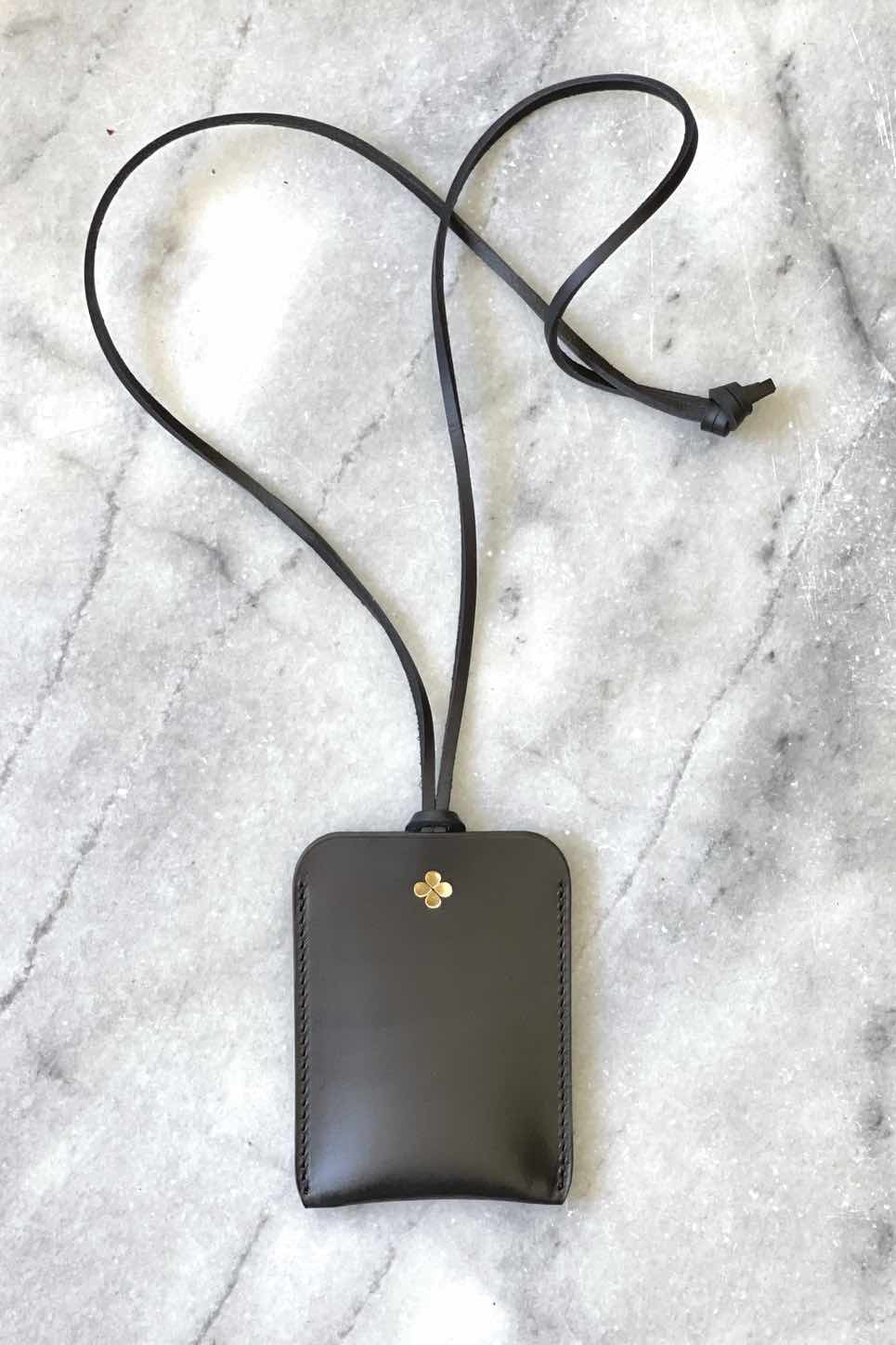 Women's black luxury cardholder DEL'EP