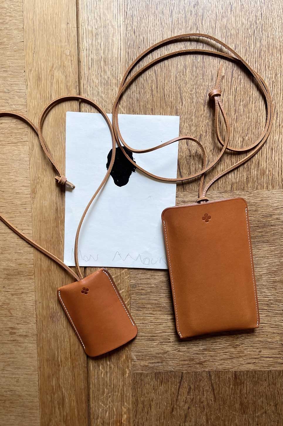 porte clés cuir fauve