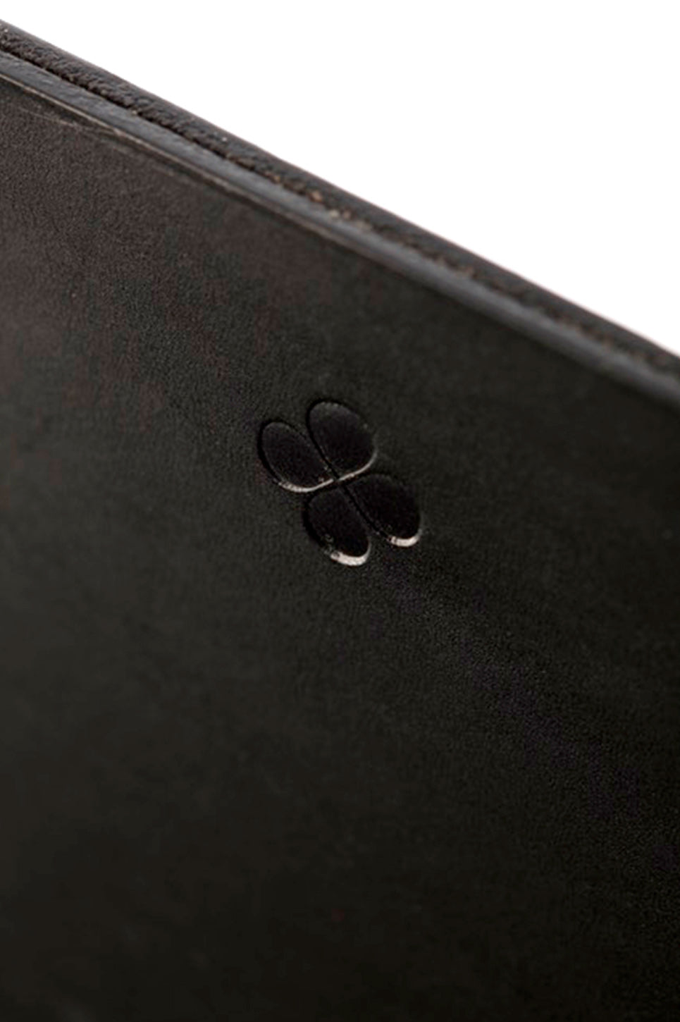 pochette ordinateur 14 pouces cuir noir lisse