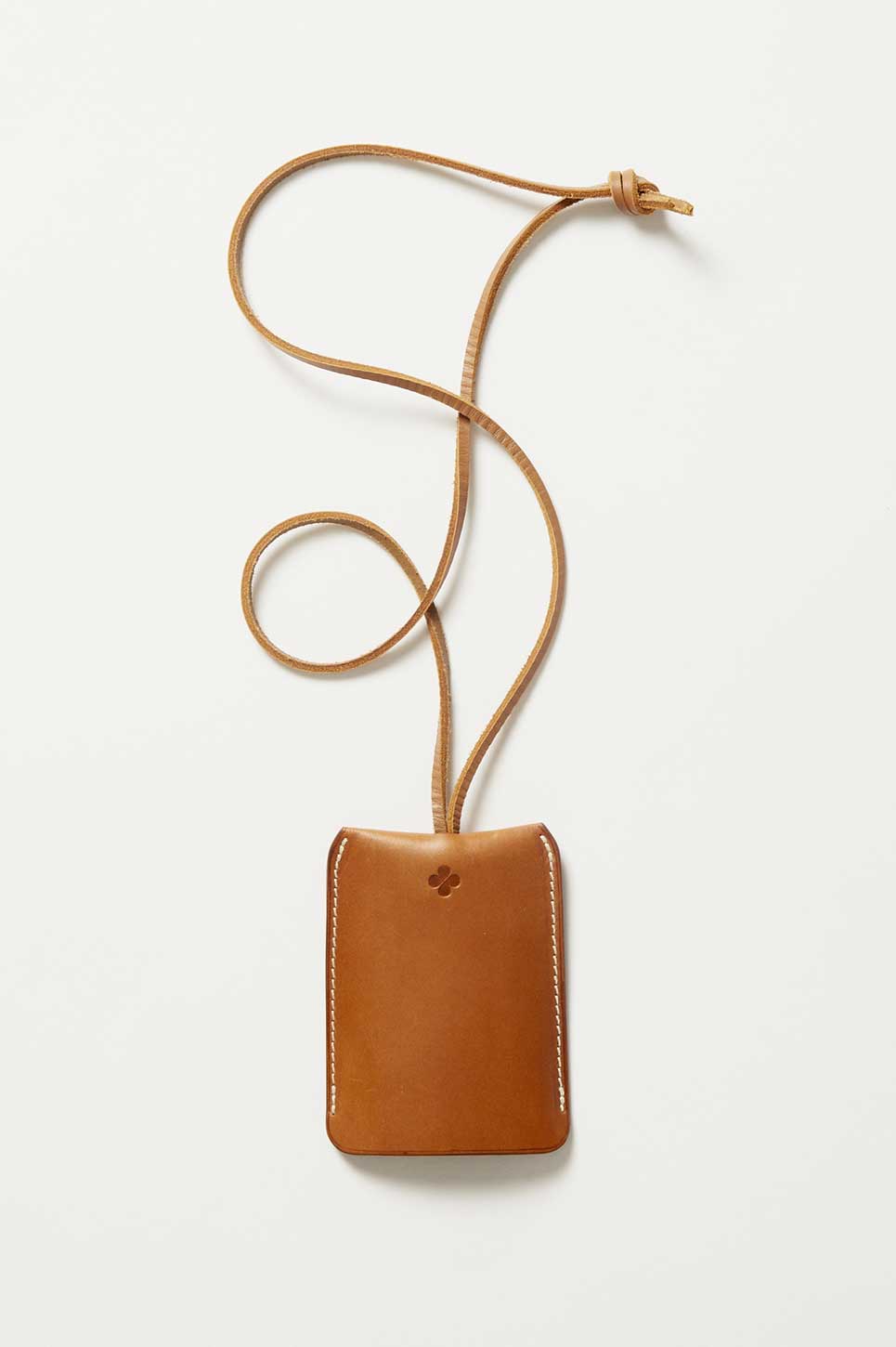 leather key ring with shoulder strap